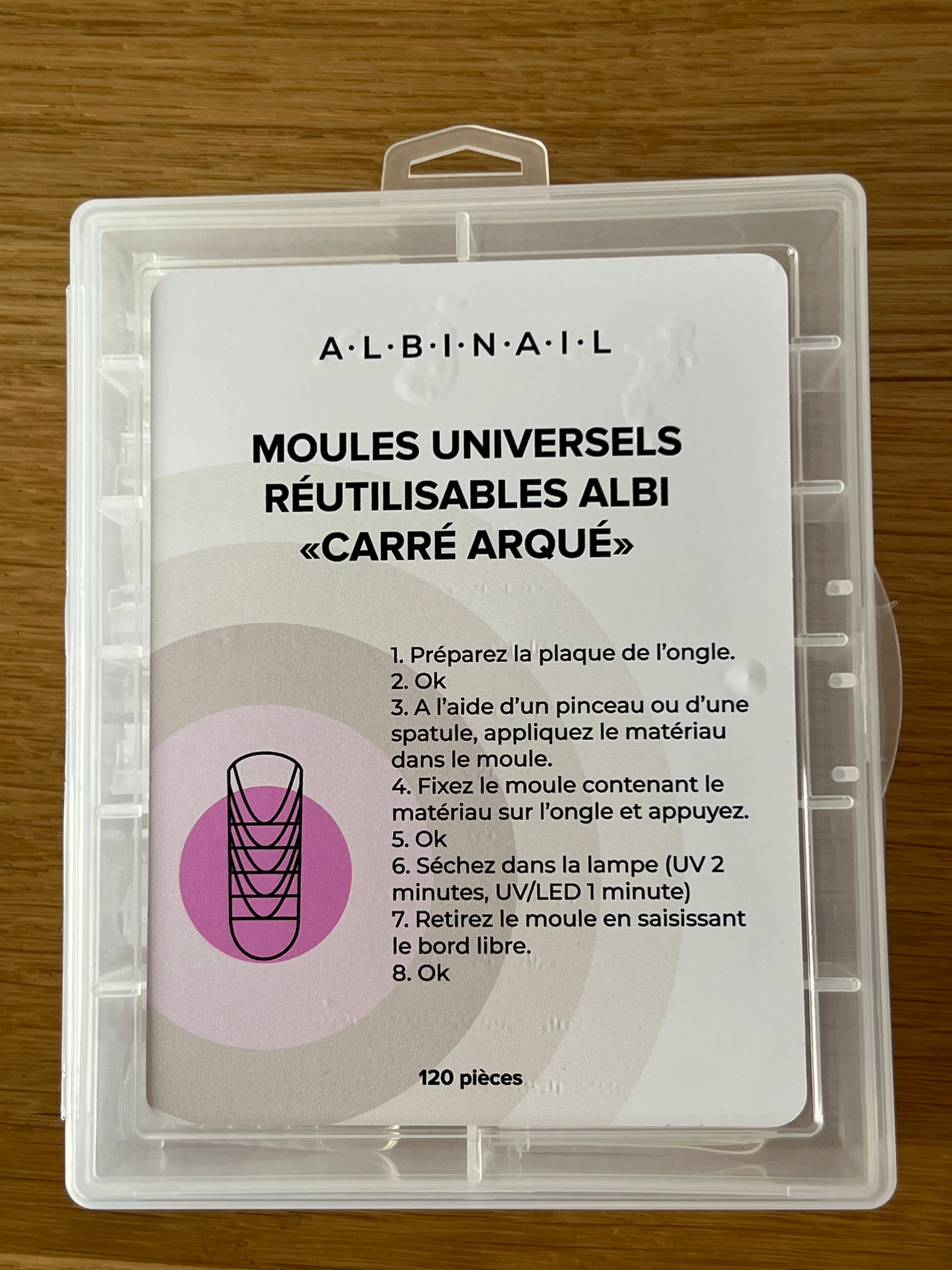 Popits Over Tips Gel Polygel x 120 Albi carré arqué