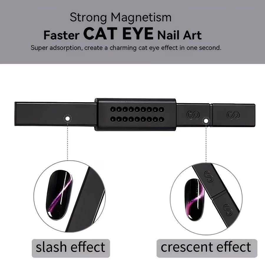 Aimant rectangulaire S pour effet cat eye noir