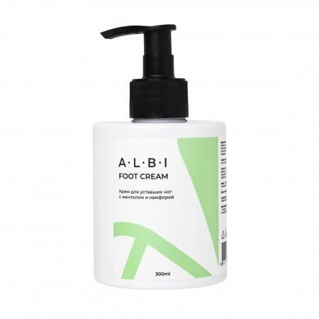 Albi Crème Pieds fatigués au menthol, 300ml - ONGLES PRO