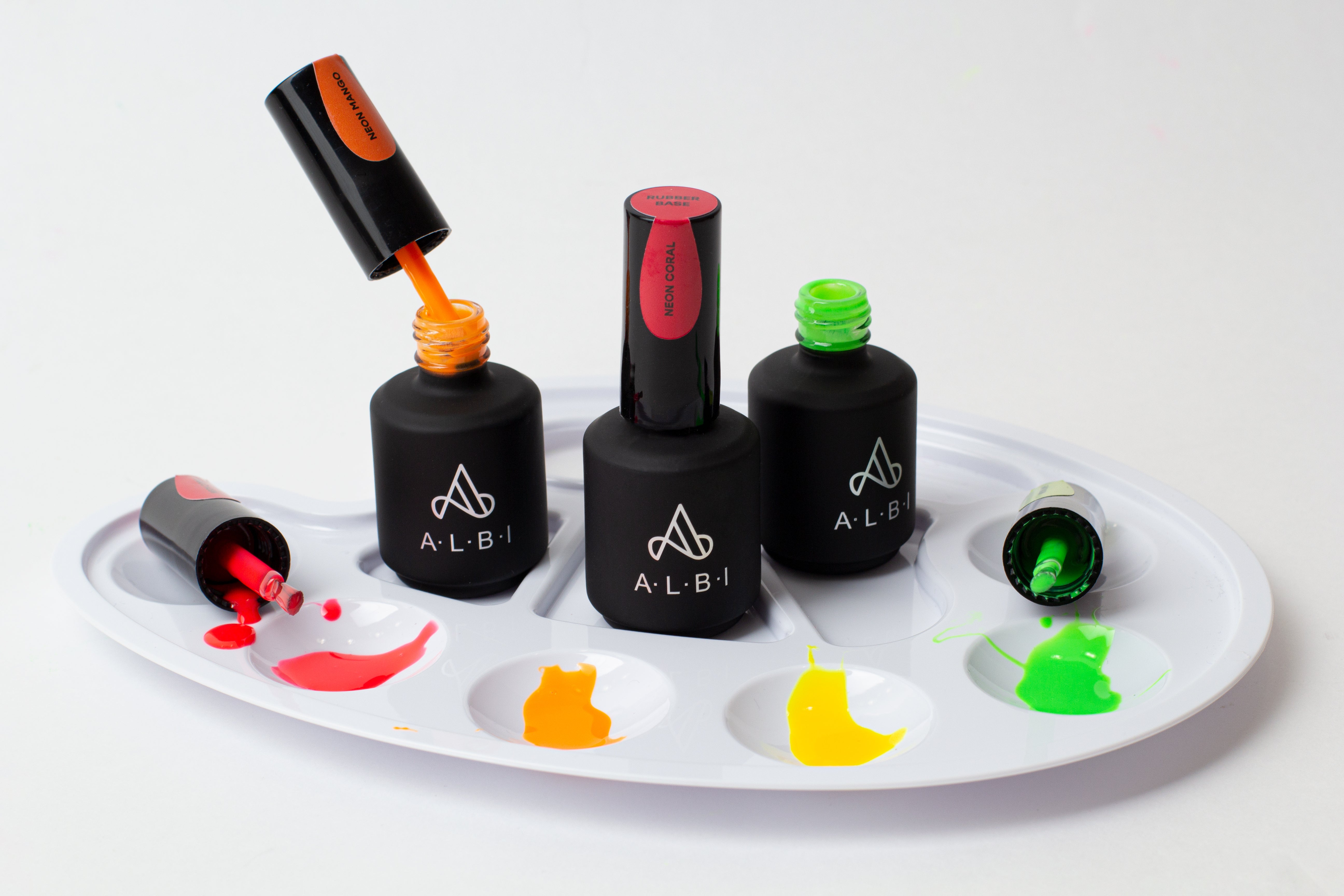 Base Rubber Neon Lemon - ONGLES PRO