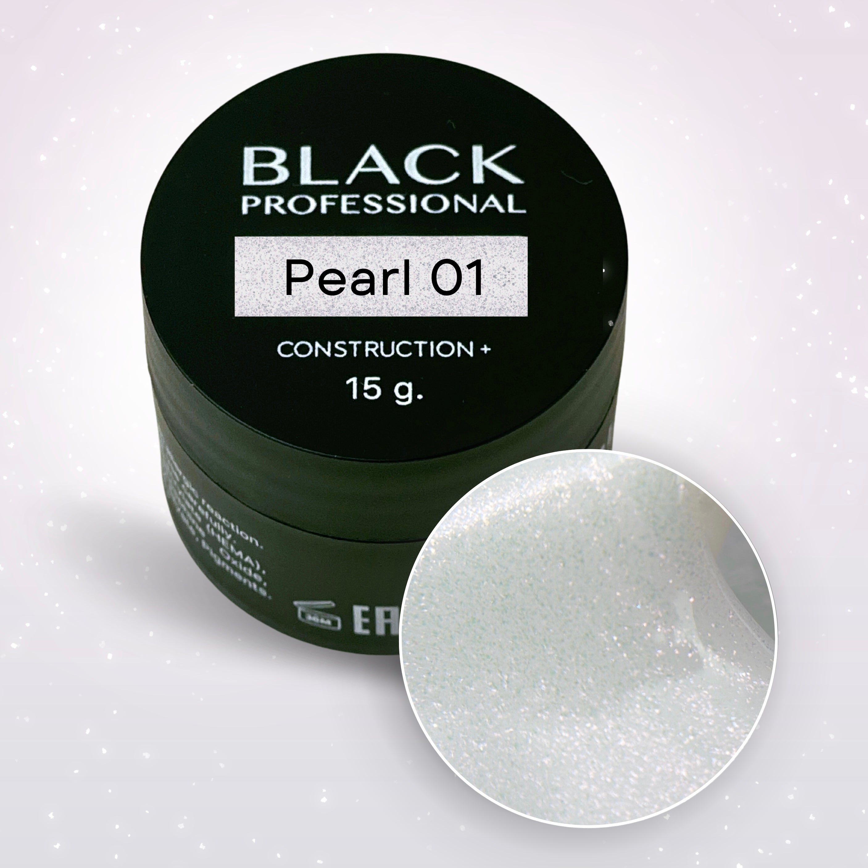 Gel de Construction Black Pearl 01 15ml - ONGLES PRO