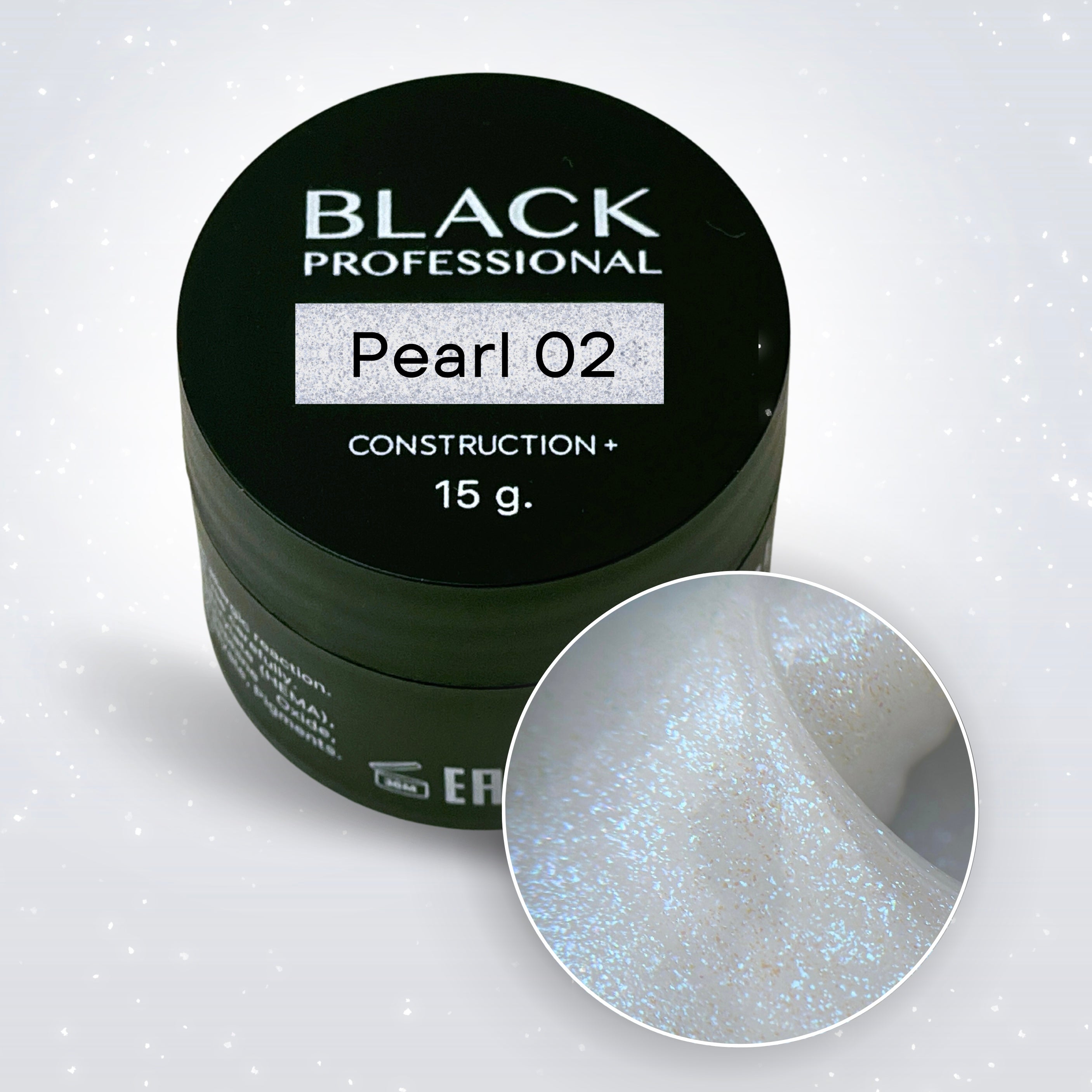 Gel de Construction Black Pearl 02 15ml - ONGLES PRO