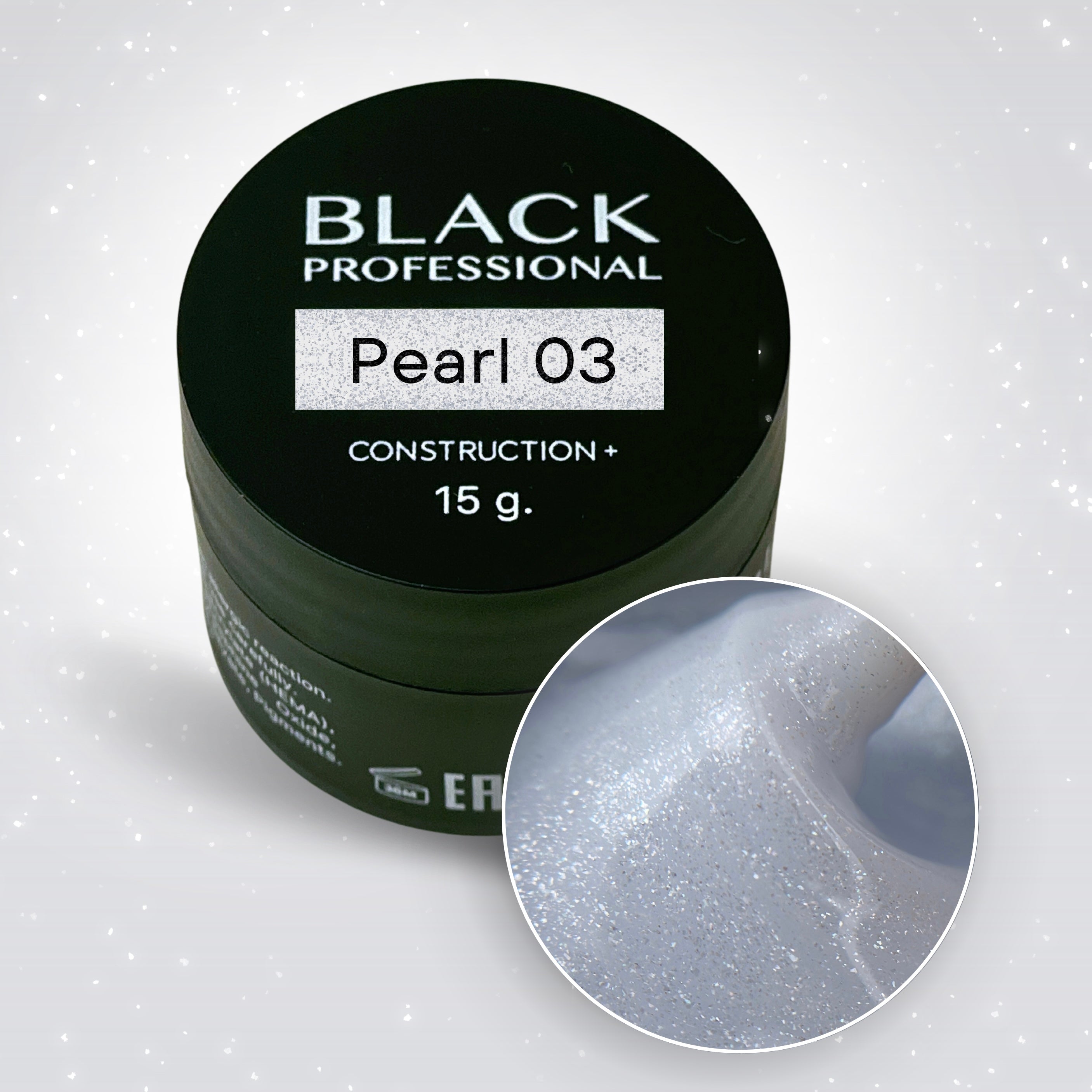 Gel de Construction Black Pearl 03 15ml - ONGLES PRO