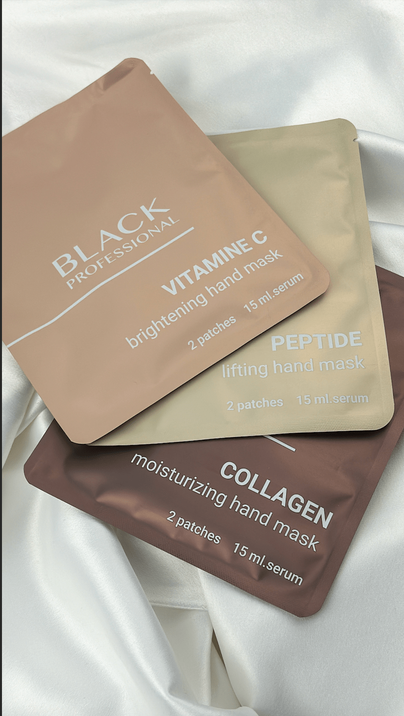 Masque Mains Hydratants & Nourrissants au Collagène Black - ONGLES PRO