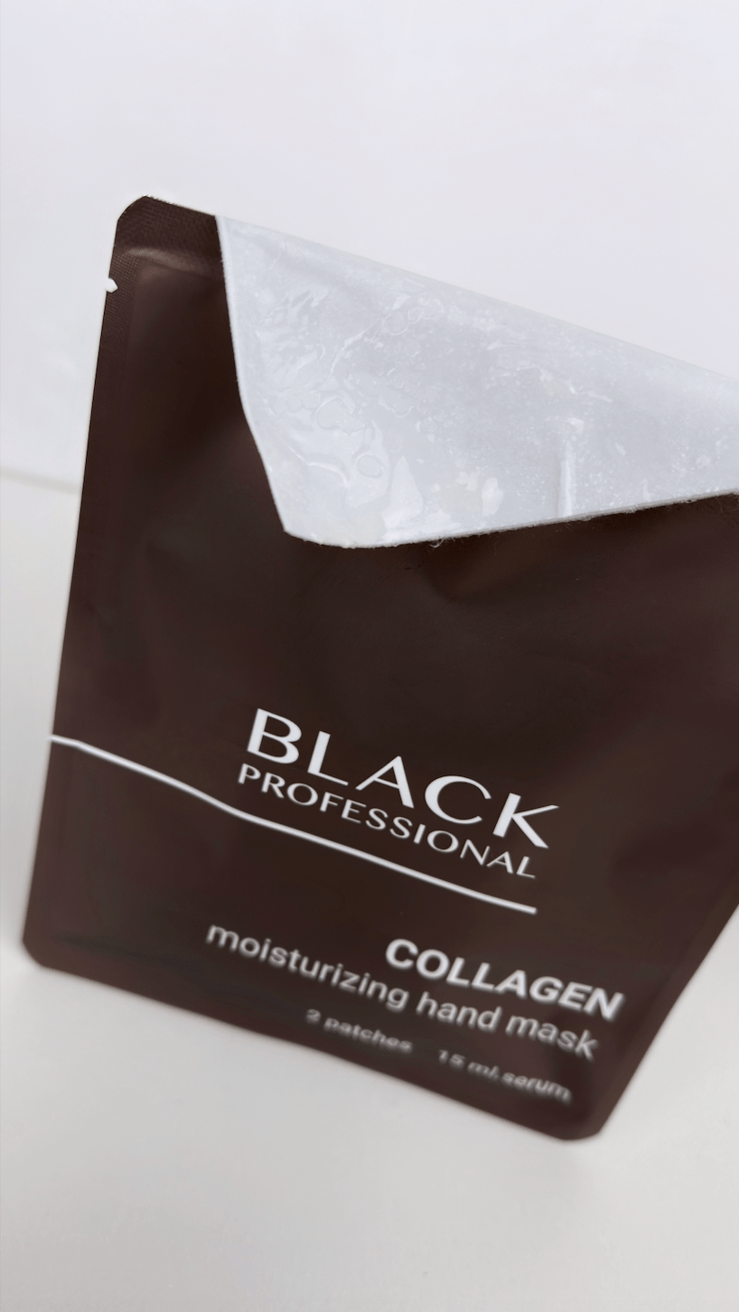 Masque Mains Hydratants & Nourrissants au Collagène Black - ONGLES PRO