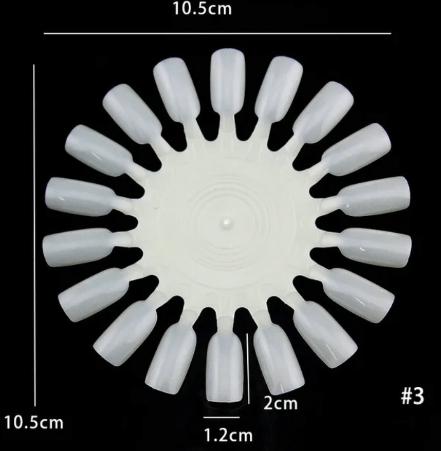 Nuancier 18 Ongles - Onglier Rond Blanc x 3 - ONGLES PRO