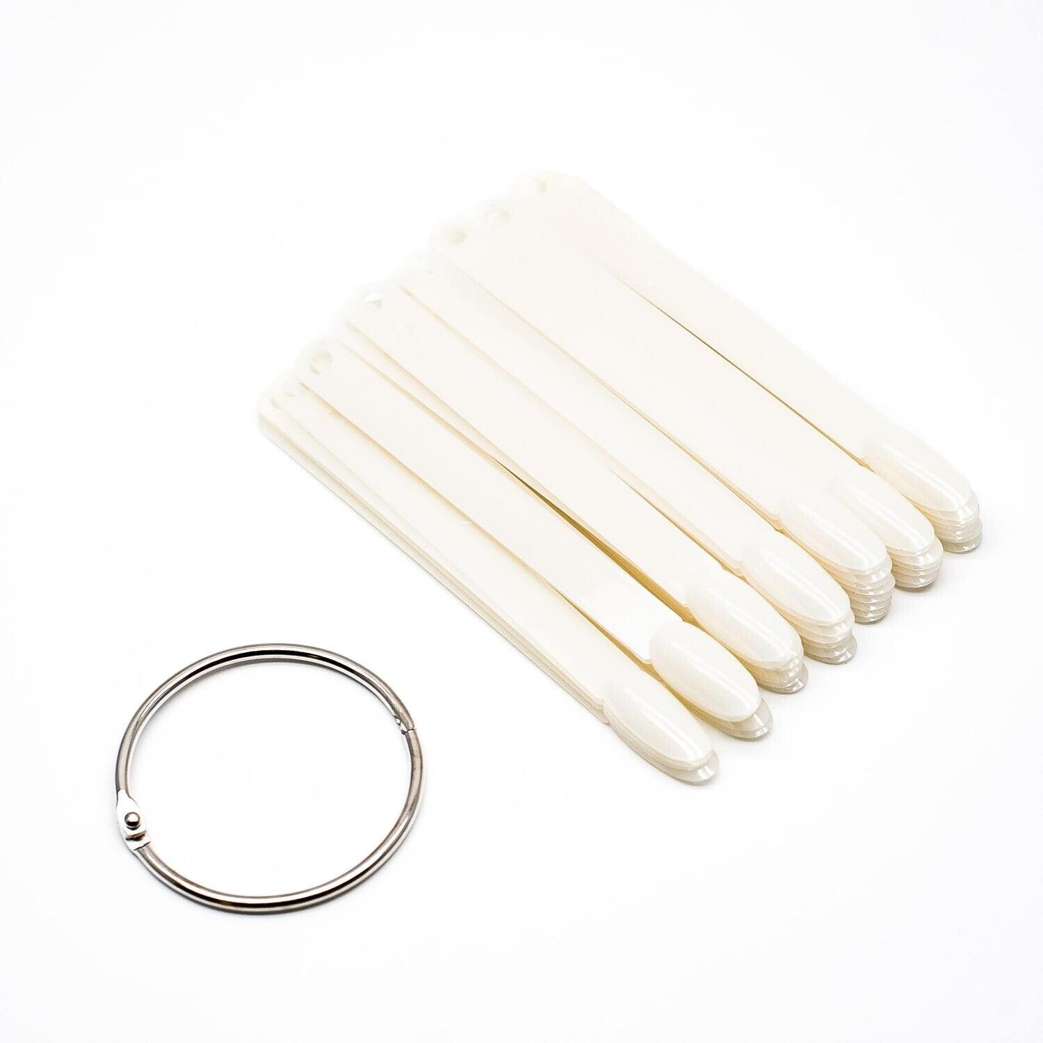 Nuancier éventail 50 ongles - Onglier Amande Blanc - ONGLES PRO