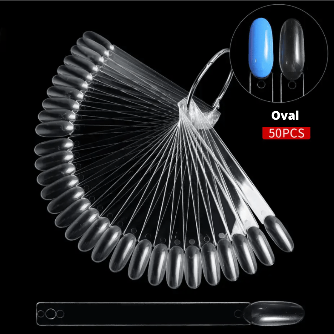 Nuancier éventail 50 ongles - Onglier Amande - ONGLES PRO