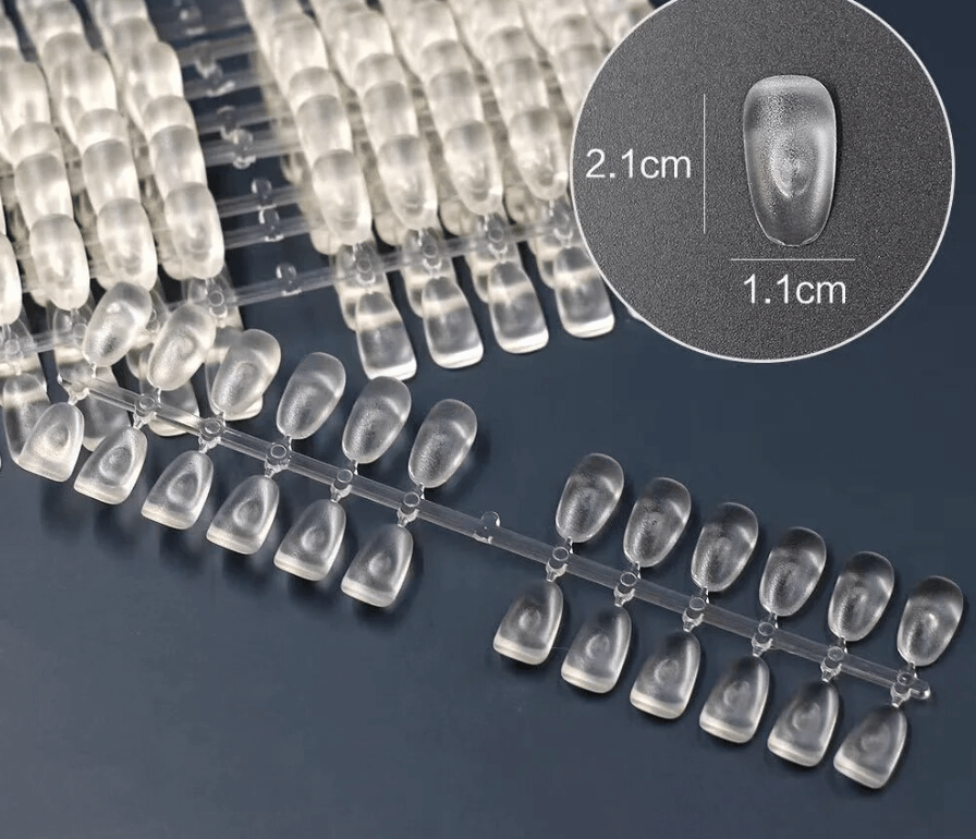 Nuancier Transparent Oval Plat de 100/240 pièces - Ongliers Oval Transparent - ONGLES PRO