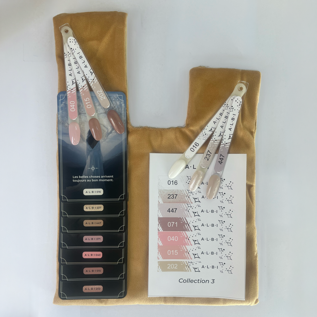 Beige & nude - Pochette 6 vernis semi-permanents Albi