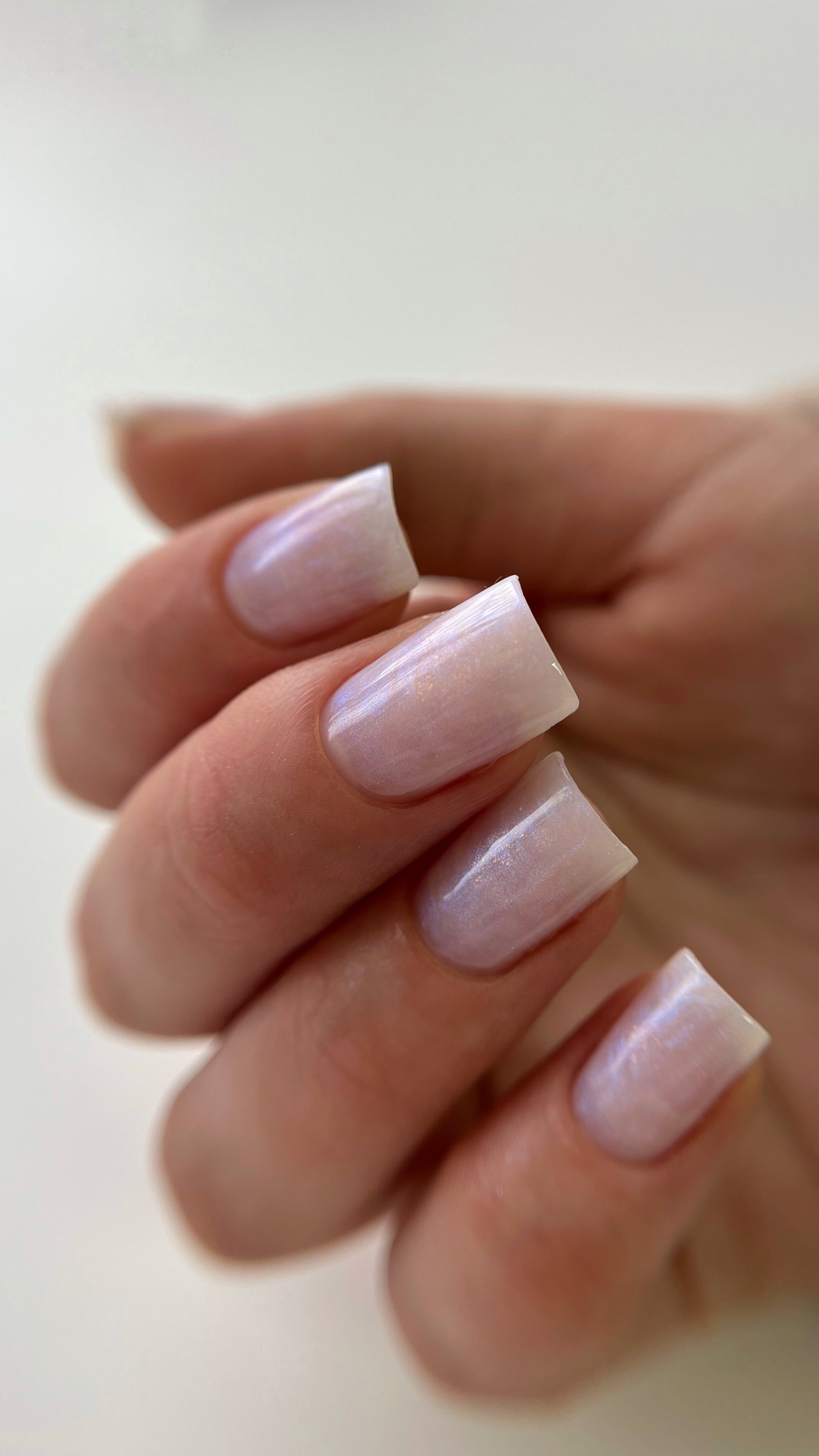 polygel liquid shell blue albi ongles pro