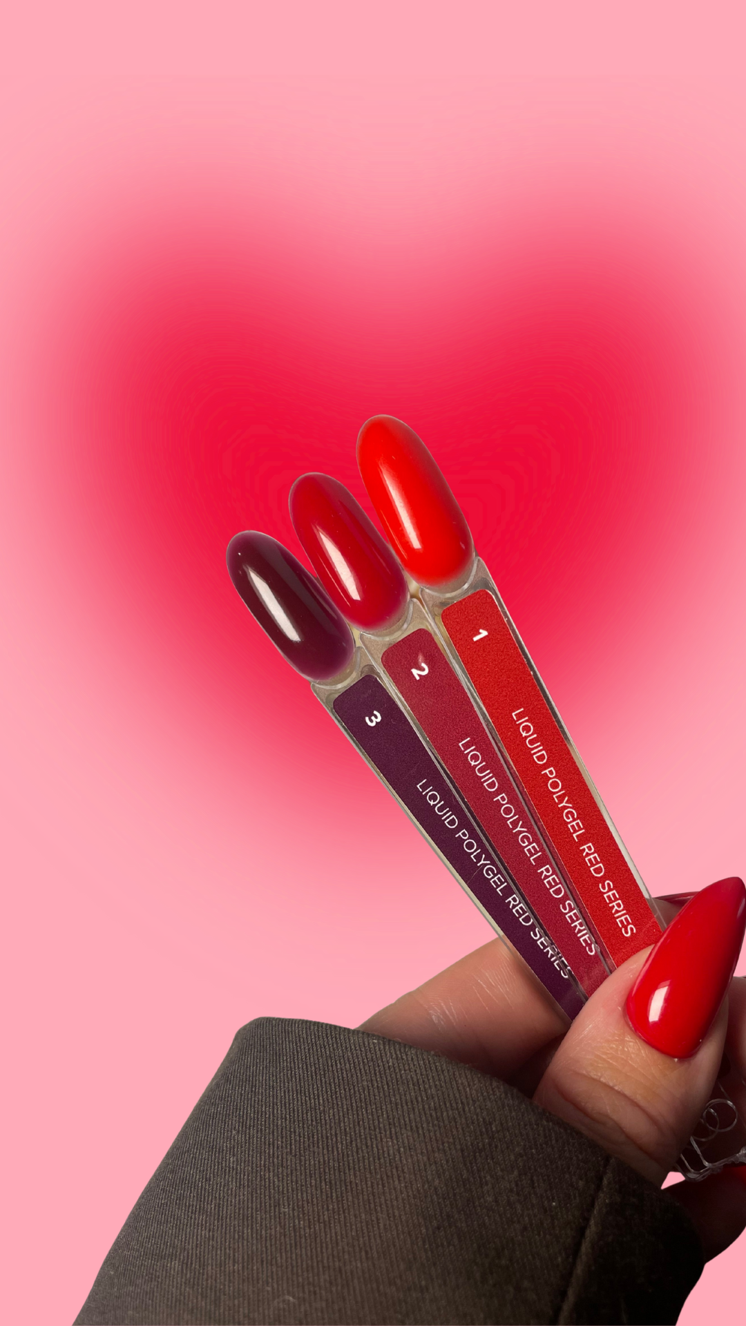 Collection Saint Valentin Polygel liquide Red Series 1 2 3 (2+1)