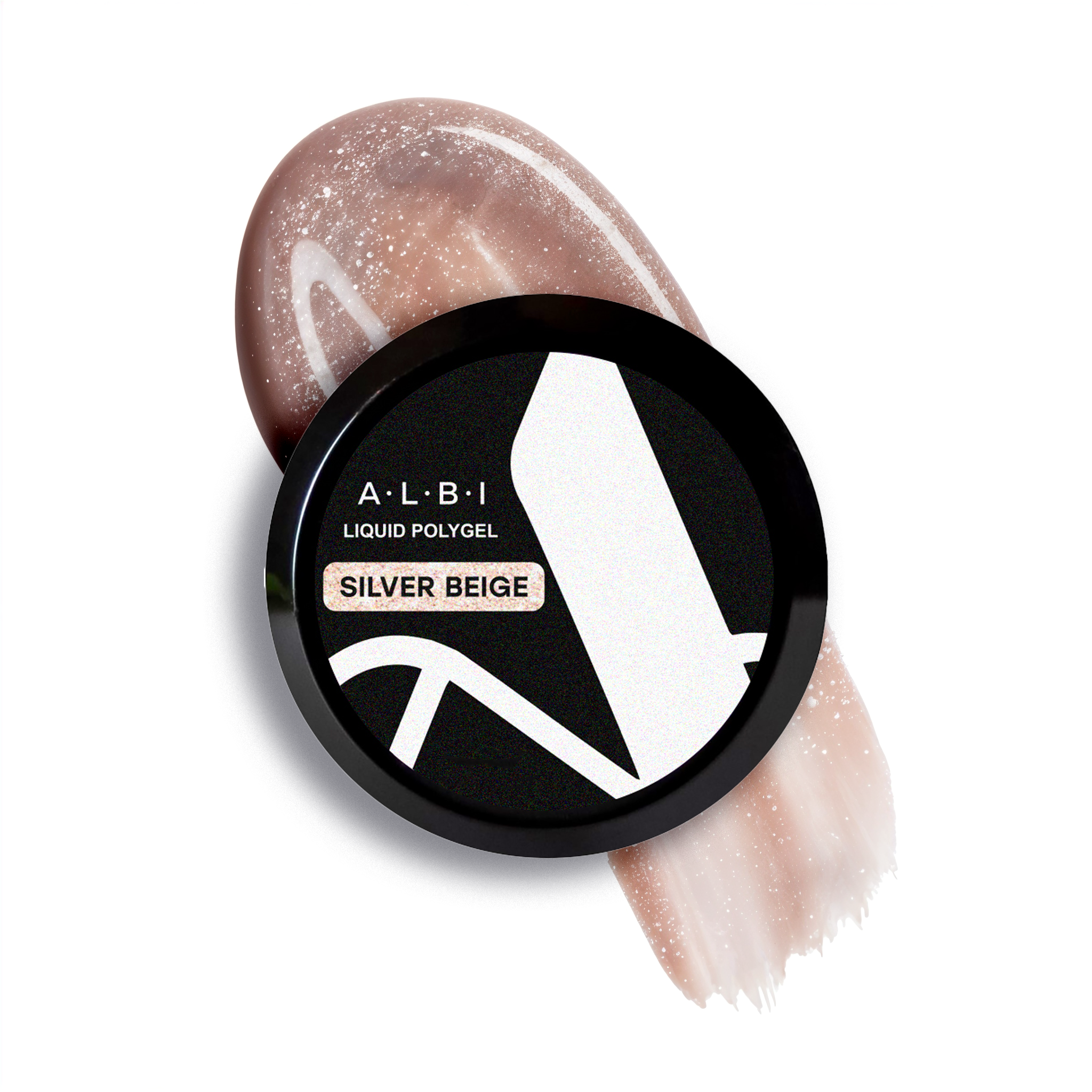 Polygel vloeibaar Albi Zilver Beige