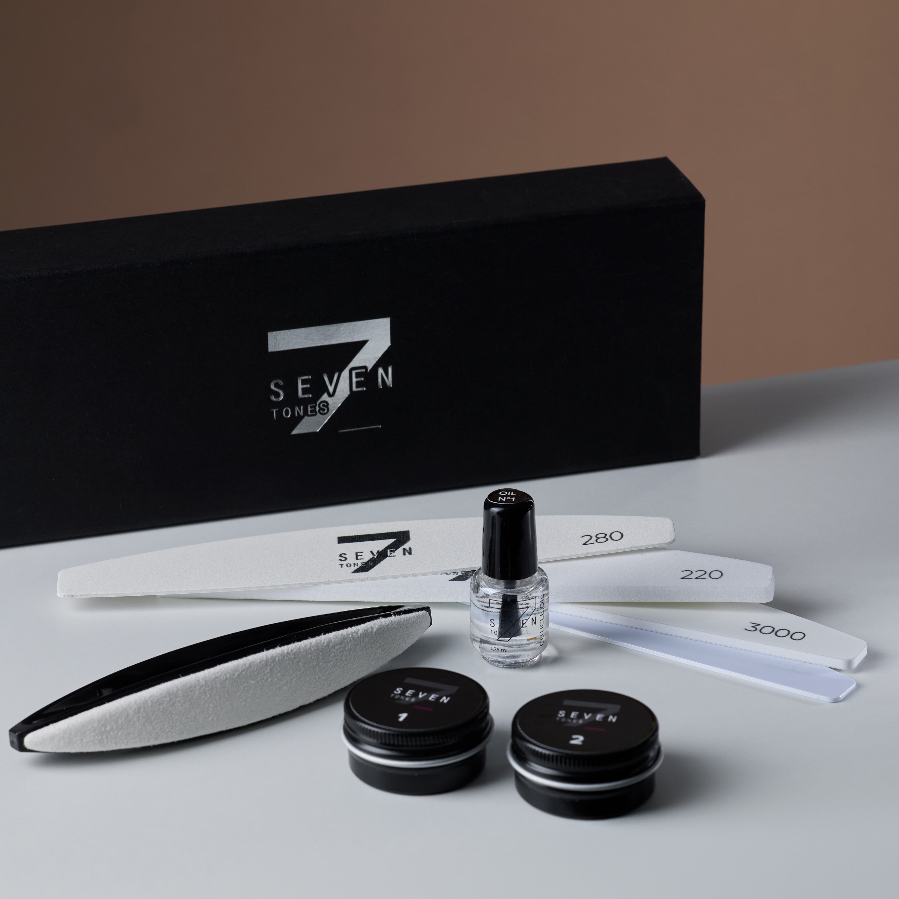 Coffret manucure japonaise Seven Tones complet - Ongles Pro